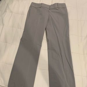 Ann Taylor light gray dress pants modern fit slim leg